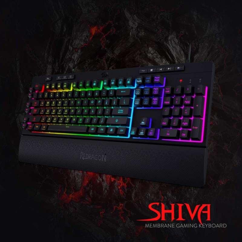 Redragon Gaming Keyboard K512 RGB Backlit 6 Macro Keys Black