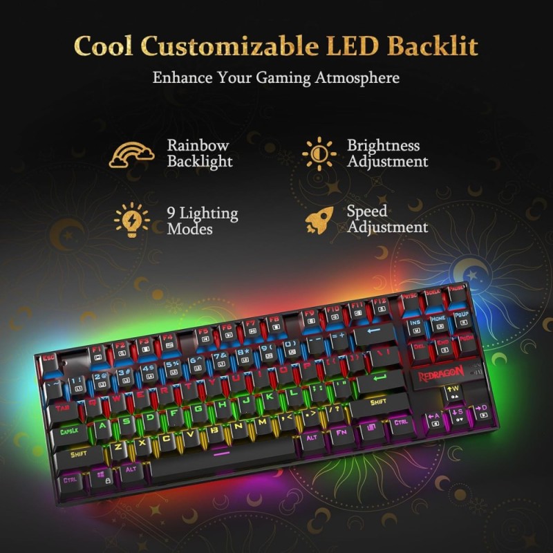 Redragon K552 Kumara Mechanical Wired Gaming Keyboard Black