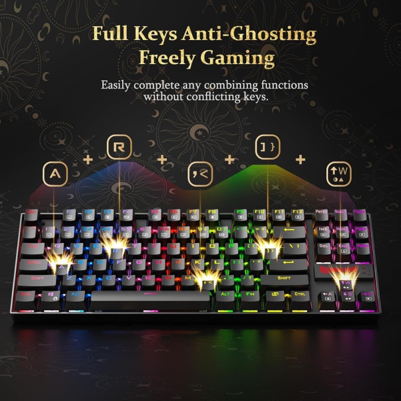 Redragon K552 Kumara Mechanical Wired Gaming Keyboard Black