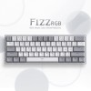 Redragon K617 Fizz Wired RGB Gaming Keyboard 61 Keys White and Grey