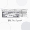 Redragon K617 Fizz Wired RGB Gaming Keyboard 61 Keys White and Grey