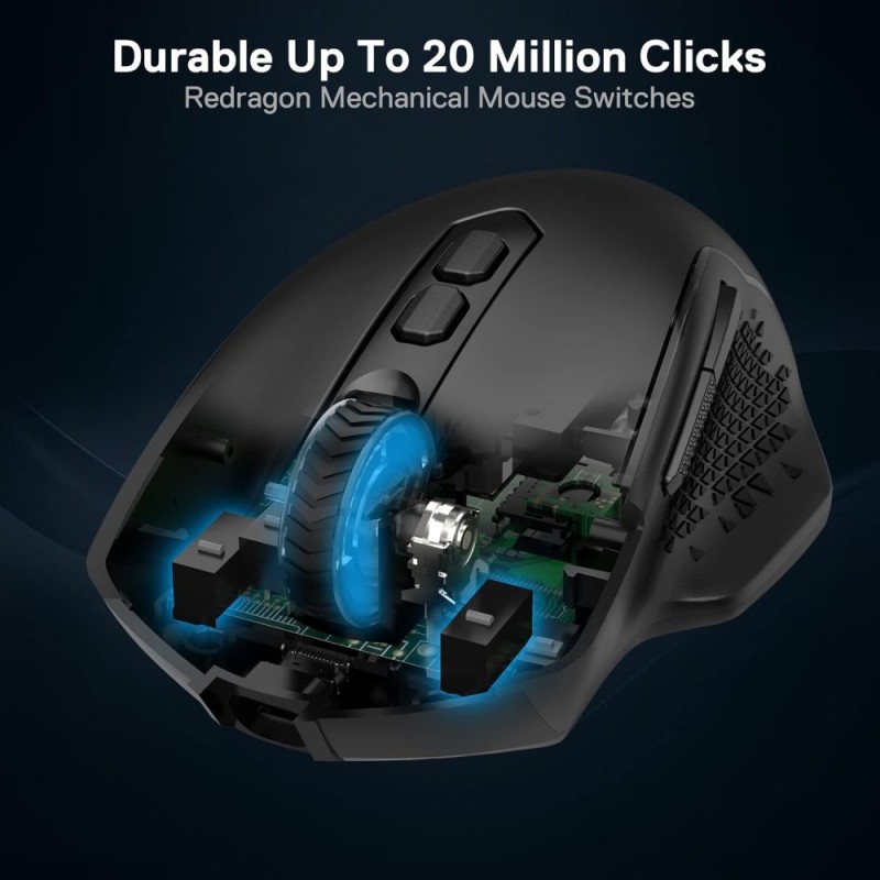 Redragon Wireless Gaming Mouse M810 PRO 10000 DPI Black