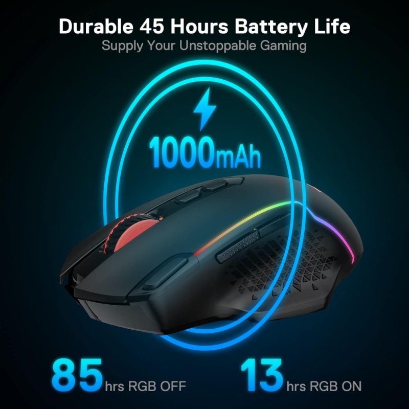 Redragon Wireless Gaming Mouse M810 PRO 10000 DPI Black