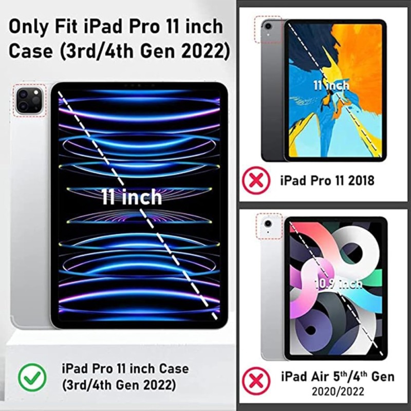 Robustrion Case for iPad Pro 11 inch SKU-iPadPro11-TripencilRight Black