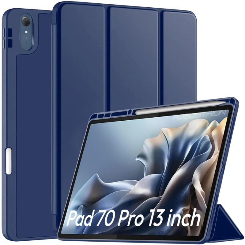 Robustrion Case for Moto Pad 70 Pro 13 inch with Pencil Holder, Auto Sleep Wake, Navy