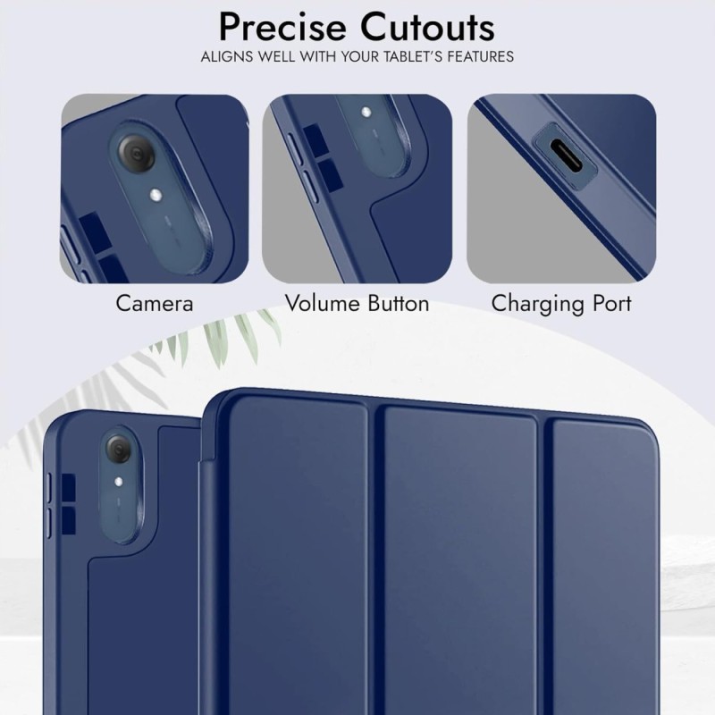 Robustrion Case for Moto Pad 70 Pro 13 inch with Pencil Holder, Auto Sleep Wake, Navy