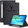 Robustrion Cover Case for Samsung Galaxy Tab S10 FE Plus with Pencil Holder, Auto Sleep Wake, Black