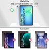 Robustrion Cover Case for Samsung Galaxy Tab S10 FE Plus with Pencil Holder, Auto Sleep Wake, Black