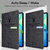 Robustrion Cover Case for Samsung Galaxy Tab S10 FE Plus with Pencil Holder, Auto Sleep Wake, Black