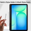 Robustrion Cover Case for Samsung Galaxy Tab S10 FE Plus with Pencil Holder, Auto Sleep Wake, Black