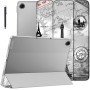Robustrion Cover for Lenovo Tab 10.1 Inch 2025 Trifold Flip Case Eiffel