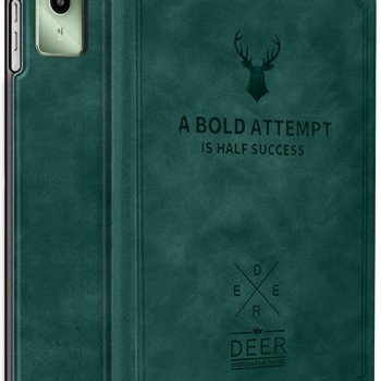 Robustrion Cover for Moto Pad 60 Neo 11 Inch Soft Flip Dark Green