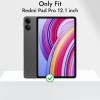 Robustrion Cover for Redmi Pad Pro 12.1 Inch, Auto Sleep Wake, Flip Design, Black