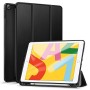 Robustrion Flip Cover iPad 10.2 Cover Flexible Case Black