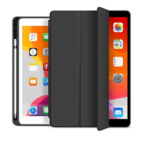 Robustrion Flip Cover iPad 10.2 Cover Flexible Case Black