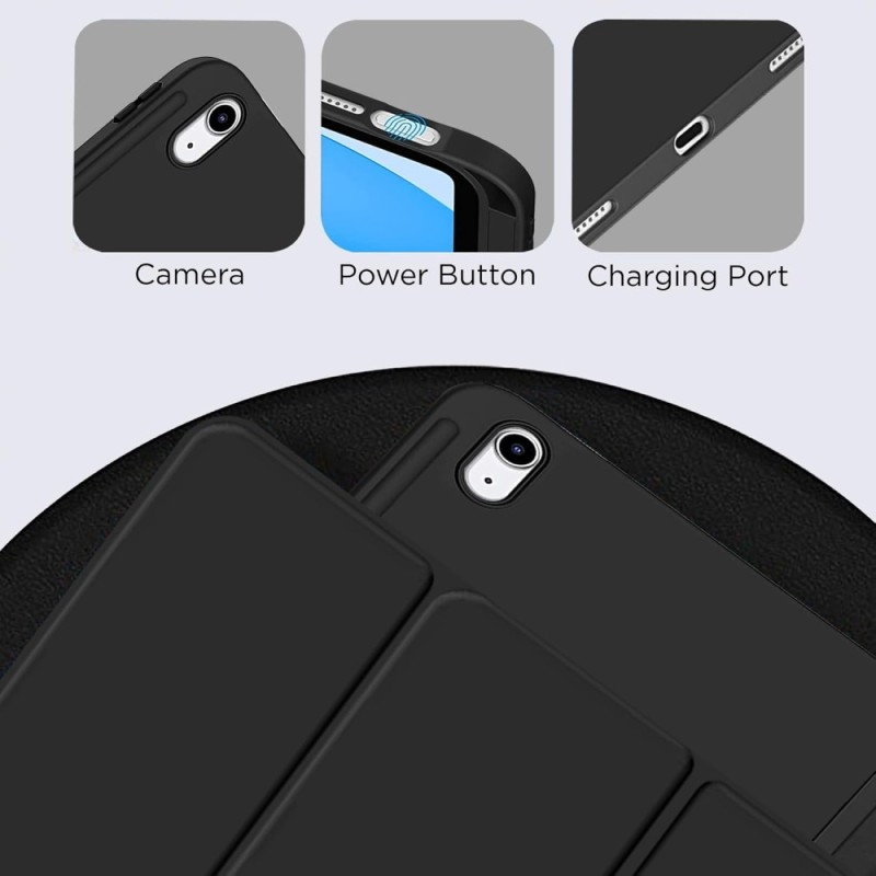 Robustrion iPad Cover SKU-iPad10thGen-TripencilRight Soft Black