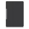 Robustrion Smart Flip Case Cover SKU-YogaTab-Trifold-IY-Black for Lenovo Yoga Smart Tab 10.1 - Black