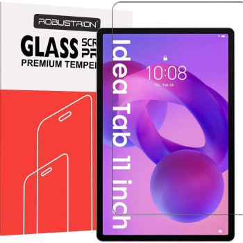 Robustrion Tempered Glass Screen Protector SKU-LenovoIdeaTab-11-TG-1Pack 9H Hardness Transparent