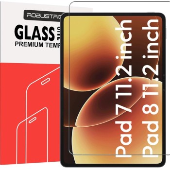 Robustrion Tempered Glass Screen Protector SKU-XiaomiPad7-11.2-TG-1Pack 9H Hardness Transparent
