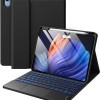 RTSY Keyboard Case for iPad A16 & 10th Gen with Touchpad, 7-Color Backlit, Black