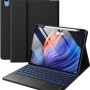 RTSY Keyboard Case for iPad A16 & 10th Gen with Touchpad, 7-Color Backlit, Black