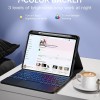 RTSY Keyboard Case for iPad A16 & 10th Gen with Touchpad, 7-Color Backlit, Black