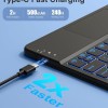 RTSY Keyboard Case for iPad Air 11 & 5th/4th Gen, Trackpad, Backlit, Black