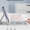 RTSY Keyboard Case for iPad Air 11 & 5th/4th Gen with Trackpad & Backlit, Grey/White