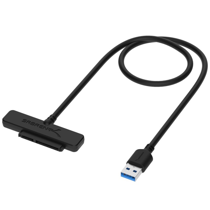 SABRENT USB 3.0 to SSD/HDD Adapter EC-SSHD, 5Gbps, Black