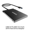SABRENT USB 3.0 to SSD/HDD Adapter EC-SSHD, 5Gbps, Black