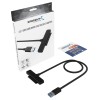 SABRENT USB 3.0 to SSD/HDD Adapter EC-SSHD, 5Gbps, Black