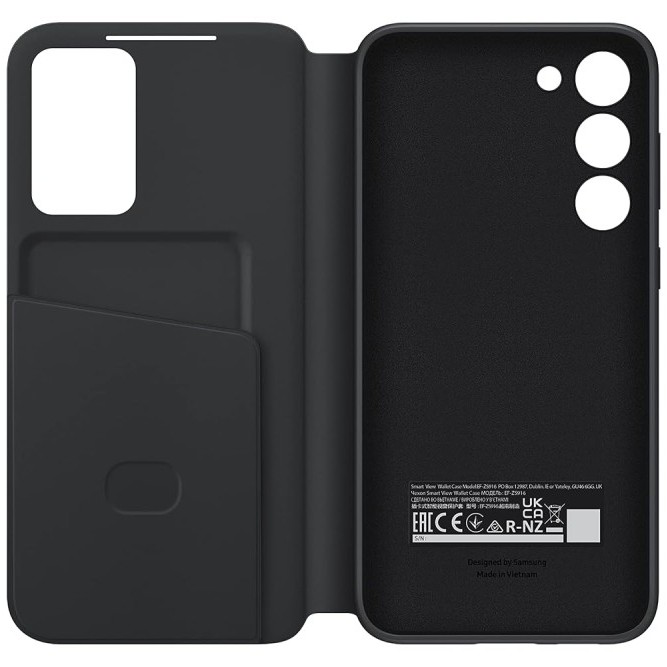 Samsung Galaxy S23+ Smart Clear View Wallet Cover EF-ZS916CBEGIN Black