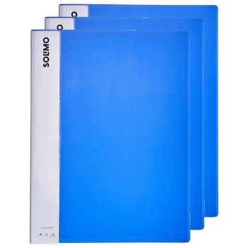 Solimo A4 Display Book DF201A 20 Pockets Blue