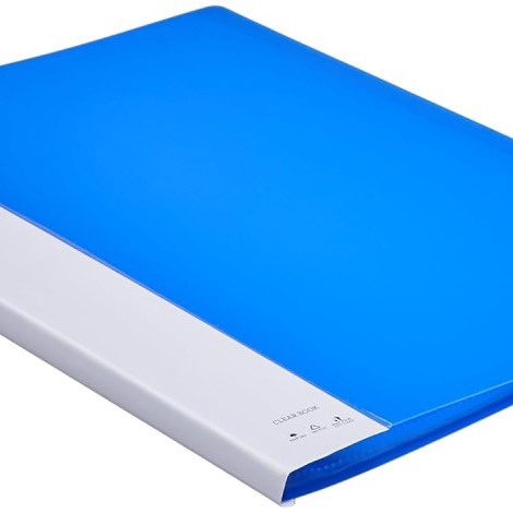 Solimo A4 Display Book DF201A 20 Pockets Blue