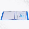 Solimo A4 Display Book DF201A 20 Pockets Blue