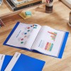 Solimo A4 Display Book DF201A 20 Pockets Blue
