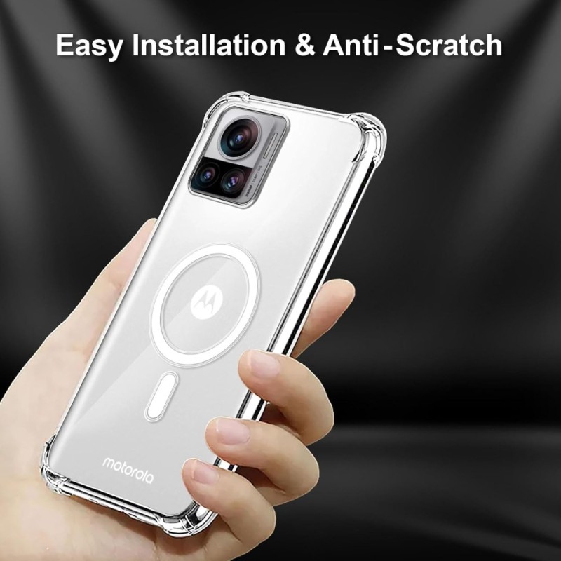 Solimo Back Cover edge30ultra-magsafe Transparent TPU for Moto Edge 30 Ultra