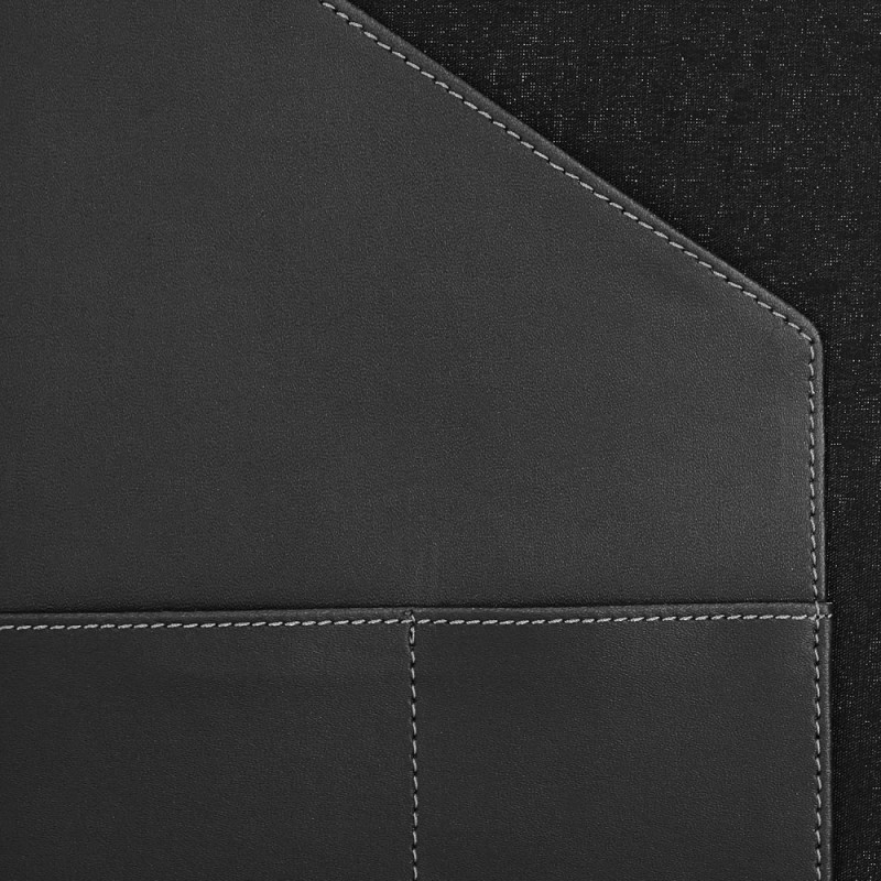 Solimo Business Clipboard Folder AB-COICT2142 Faux Leather A4 Jet Black