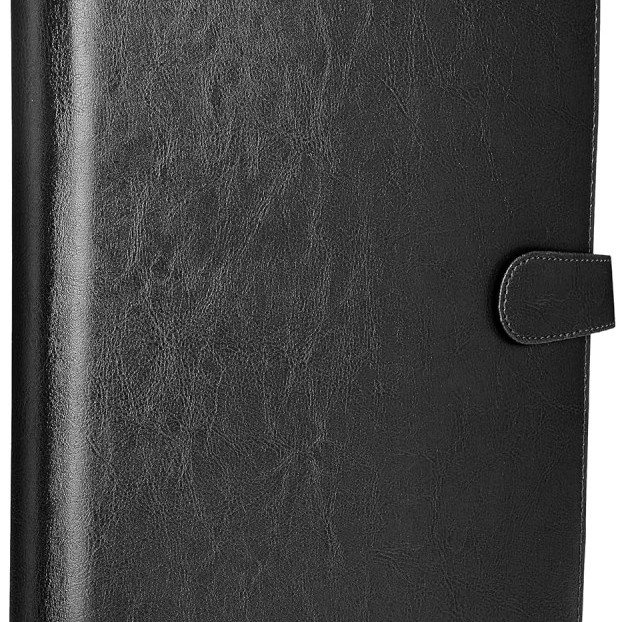 Solimo Document Organizer COI2184 Leather 10 Pockets Black