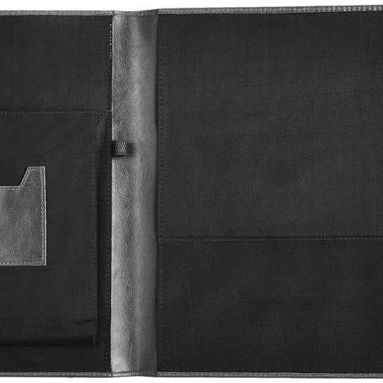 Solimo Document Organizer COI2184 Leather 10 Pockets Black