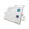 Solimo Dry Erase Double-Sided White Board with 360° Rotating Stand | Aluminium Frame | Portable 30 x 40 cm | White