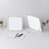 Solimo Dry Erase Double-Sided White Board with 360° Rotating Stand | Aluminium Frame | Portable 30 x 40 cm | White