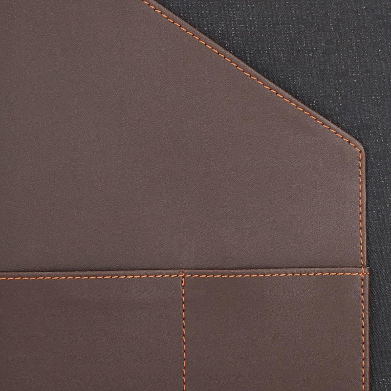 Solimo Folder AB-COICT2147 A4 Document Holder with Pen Holder Brown