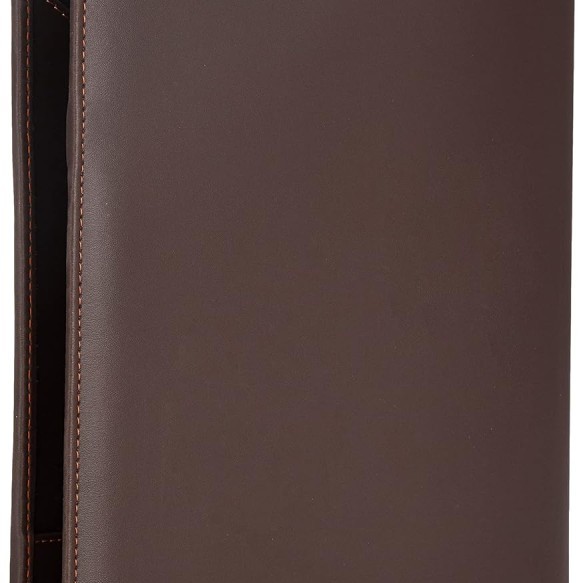 Solimo Folder AB-COICT2147 A4 Document Holder with Pen Holder Brown