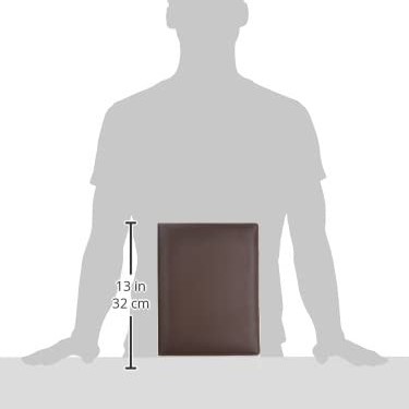 Solimo Folder AB-COICT2147 A4 Document Holder with Pen Holder Brown