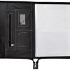 Solimo Leatherette File Folder Drw1 Expandable Design 20 Leaves Black