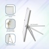 Solimo Mini Dry Erase White Board SD_SL_WHITEBOARD_STANDING_25X25 Aluminium Frame 25 x 25 cm White