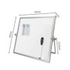Solimo Mini Dry Erase White Board SD_SL_WHITEBOARD_STANDING_25X25 Aluminium Frame 25 x 25 cm White