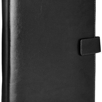 Solimo Professional Document Presentation Folder AB-COICT2141 Faux Leather Charcoal