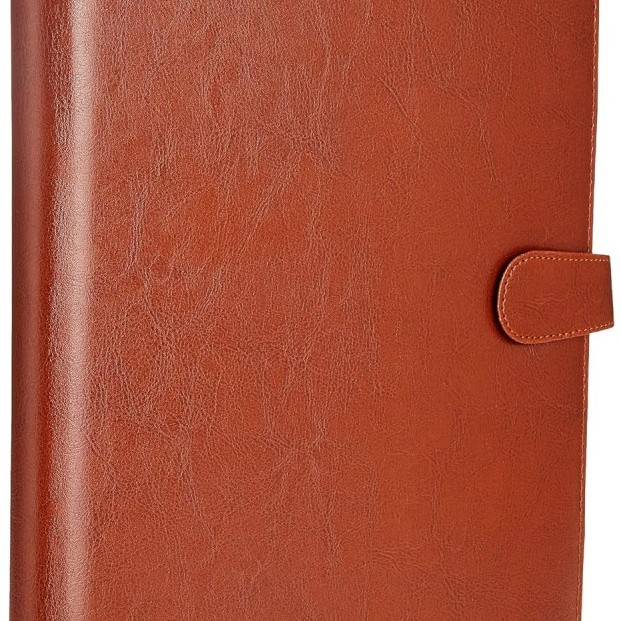 Solimo Professional Portfolio AB-COICT2148 10 Pockets Faux Leather Tan Brown